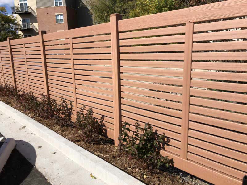 Red PVC Fencing