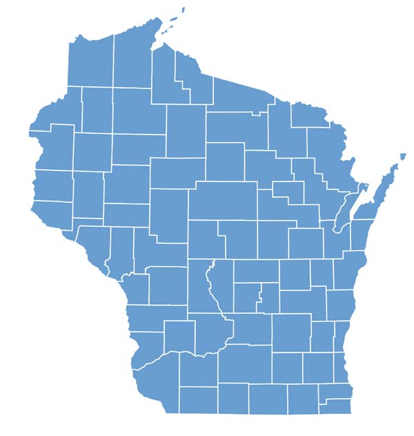 Map of Wisconsin